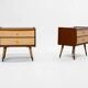 Paire de chevet Scandinave - Vintage circa 1960 1970