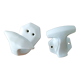 White porcelain hooks