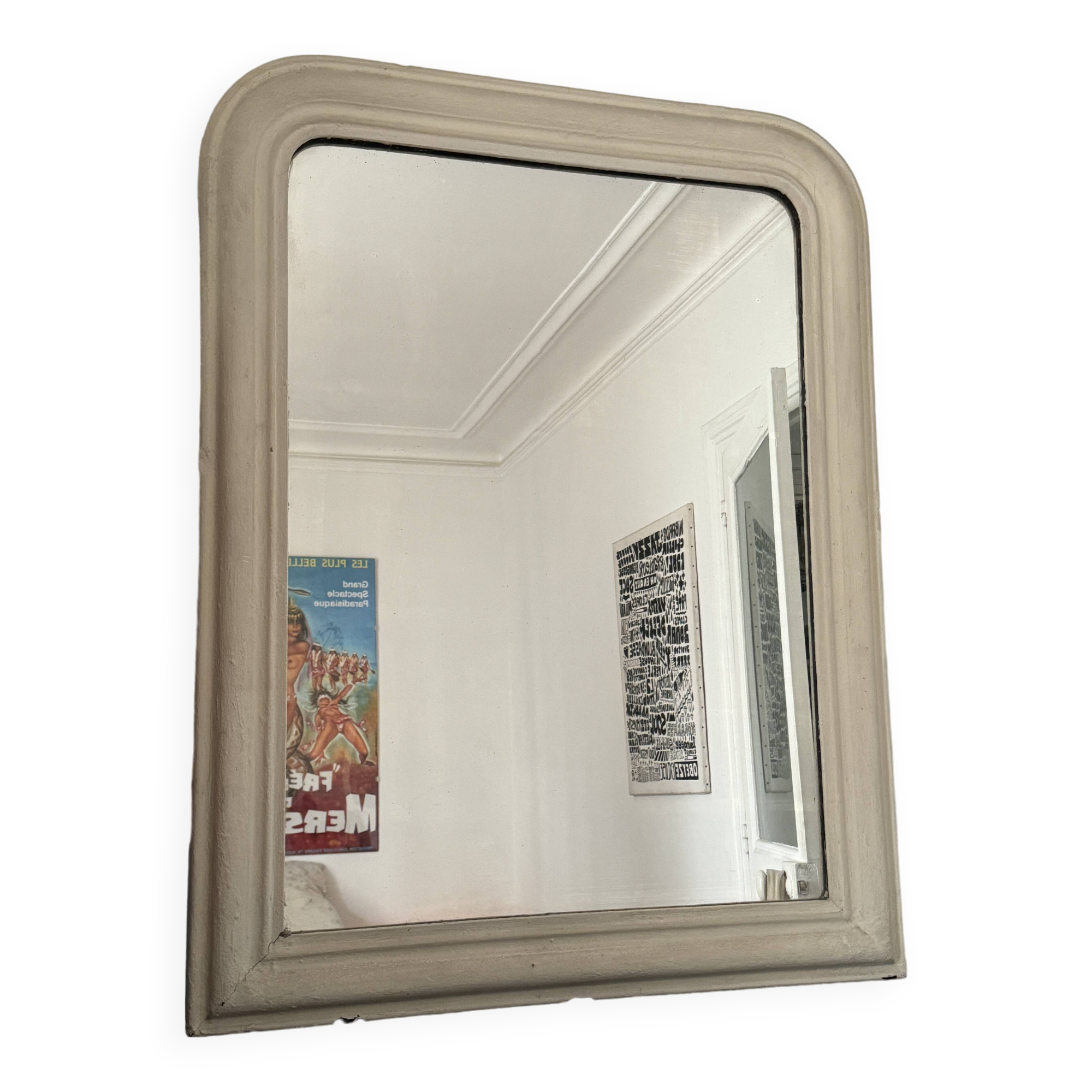 105cm antique Louis Philippe trumeau mirror