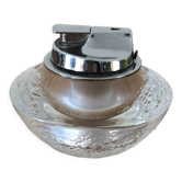 Briquet de table Vintage en verre pressé