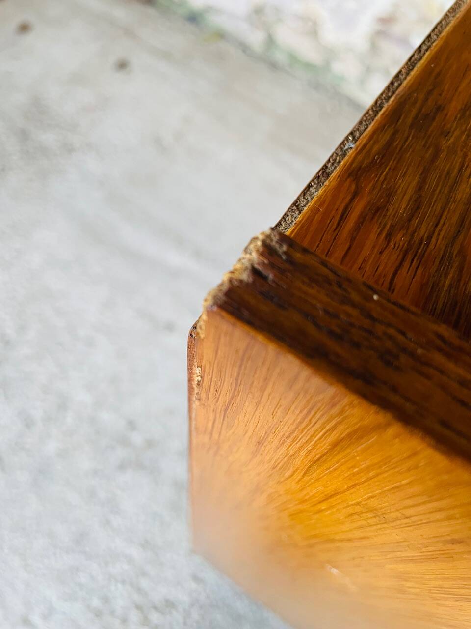 Vintage Scandinavian style oak chest of drawers circa 70's