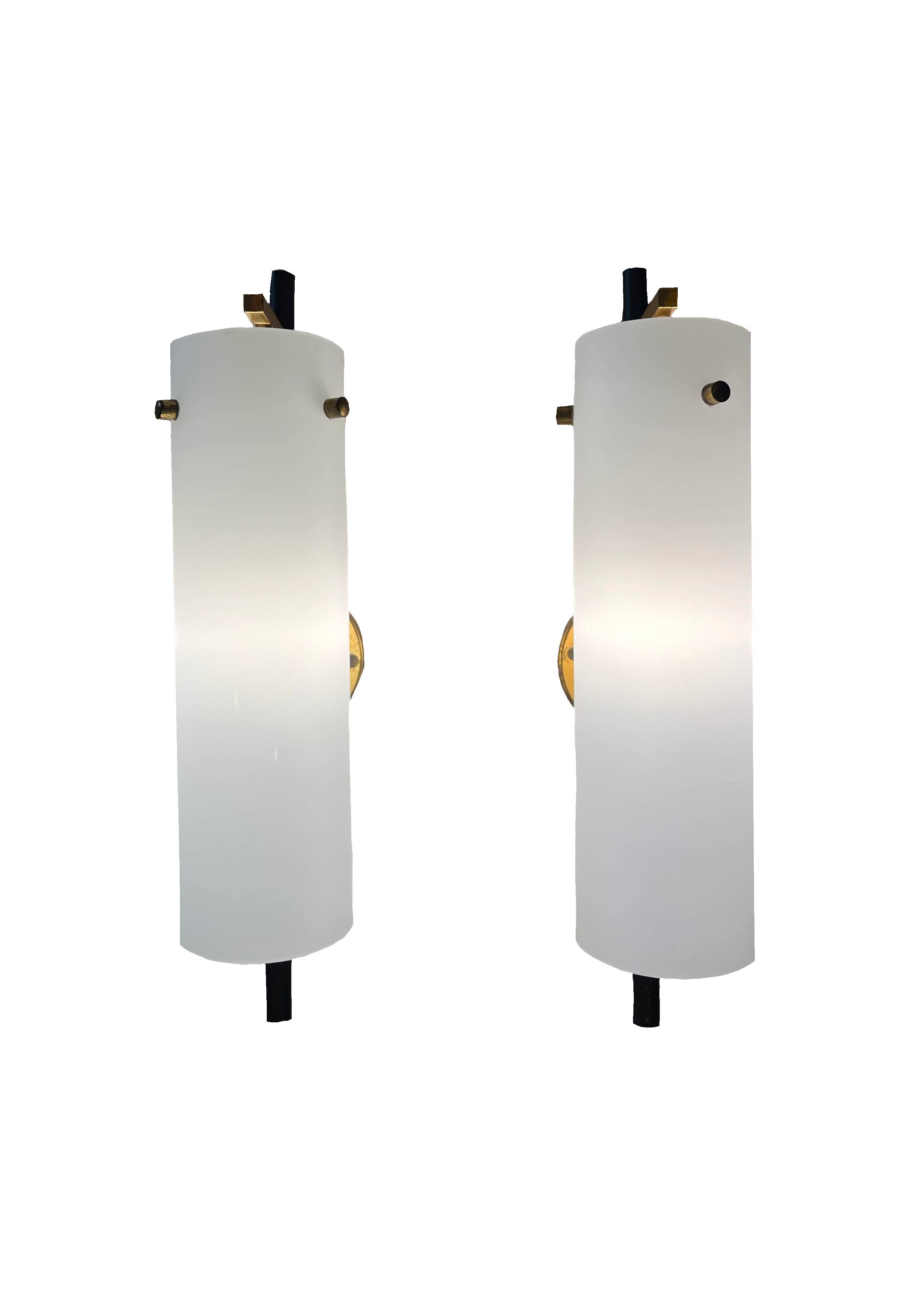 Pair of Mid-Century Modern Wall Sconces
