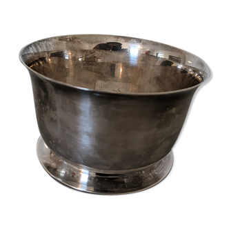 Silver metal pot