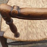 Pair of rustic Provençal armchairs