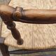 Paire de fauteuils rustiques paillés provençaux