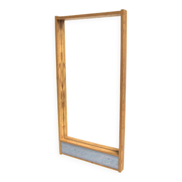 Scandinavian pine mirror, Sweden, 1970, 120cm x 60cm