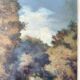 Antique painting of a forest landscape signed S.Gautier