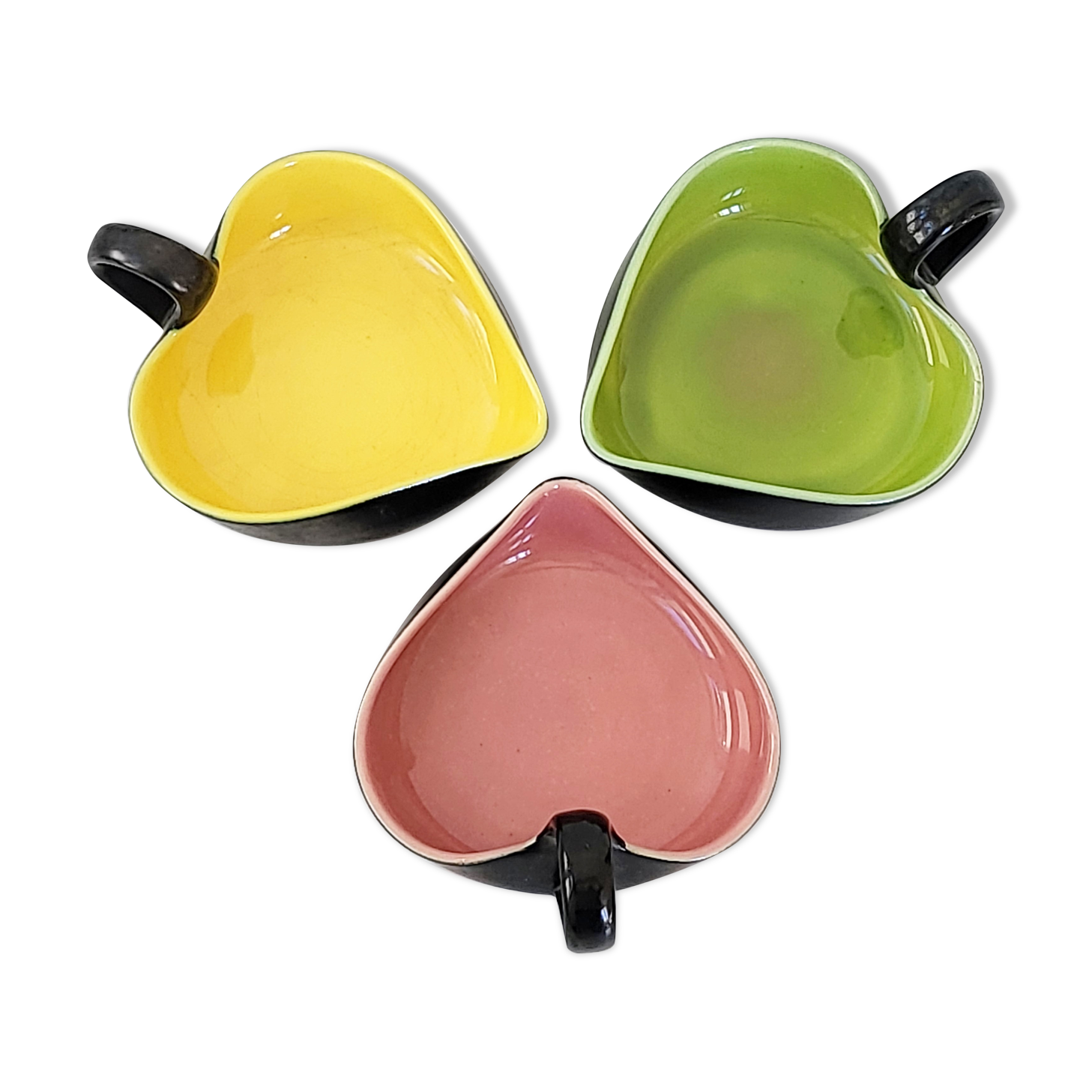 Suite of 3 vintage pocket trays 1950