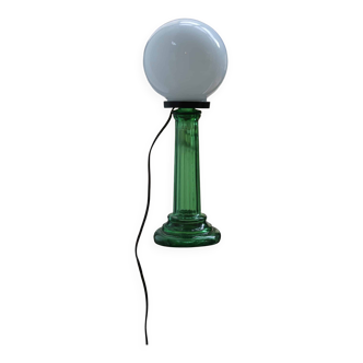 Upcycled opaline lamp