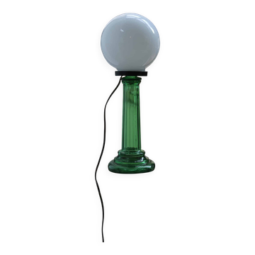 Upcycled opaline lamp