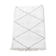 Moroccan black and white Berber rug 150x220