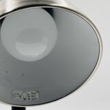 Brushed stainless steel lamp from the 90s