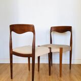Pair of teak chairs