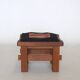 Vintage Modernist Wooden Oak Stool