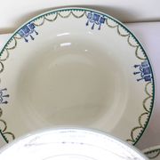 4 vintage deep plates from St Amand 220628