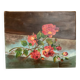 Flower painting oil on canvas signed