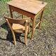 Bureau pupitre + chaise baumann enfant vintage