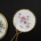 French Limoges porcelain pocket mirror