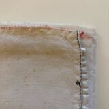 Set tablecloth and 6 matching towels, embroidered, origin Brazil
