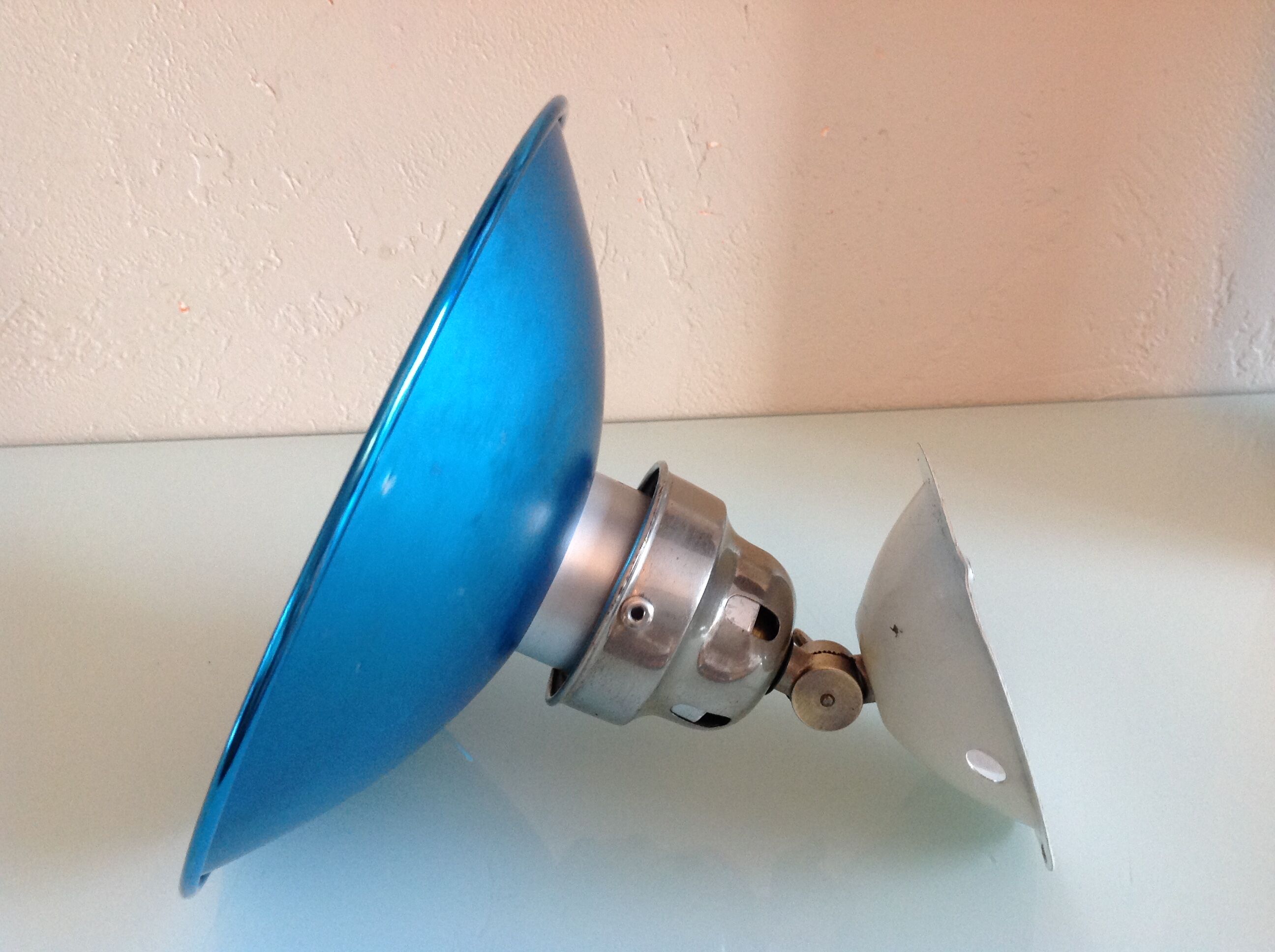 Adjustable metal wall lamp industrial style / vintage 60s