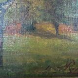 Peinture " Le parc de La Tête d'Or"