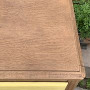 Art Deco chest of drawers in raw oak and yellow