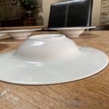 4 porcelain soup plates Table passion collection Noir Astral