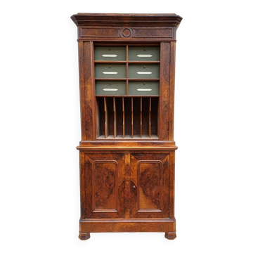 Antique notary's cabinet from the Napoleon III era, 19th century
