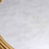 Round brass mirror top