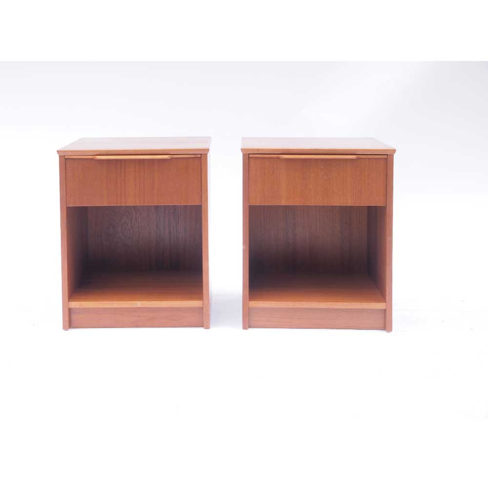 Pair of vintage Scandinavian bedside tables