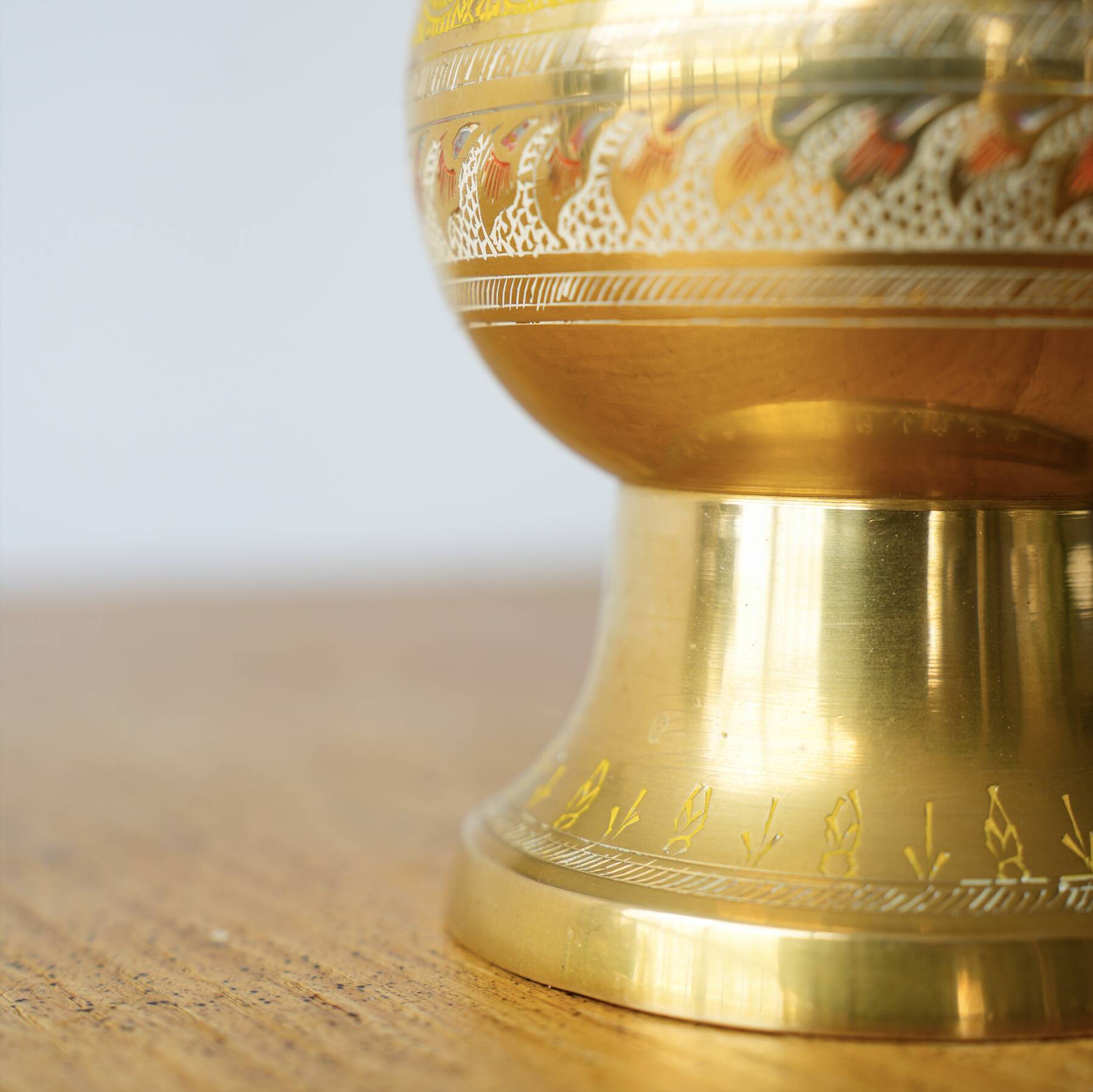 Indian brass vase