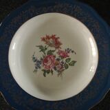 Set of 4 blue l'amandinoise Prestige plates