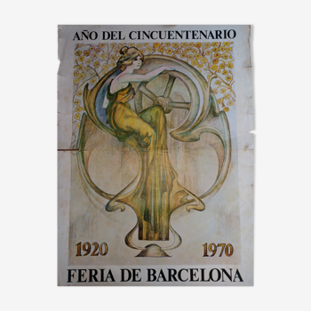 Poster 1970 "Feria de Barcelona" 1920-1970