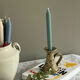 Speckled stoneware candle holder