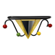 Colourful coat rack from the 1950s in the style of Mathieu Matégot.