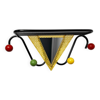 Colourful coat rack from the 1950s in the style of Mathieu Matégot.