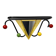 Colourful coat rack from the 1950s in the style of Mathieu Matégot.