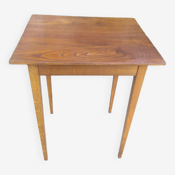 Solid oak side table