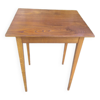 Solid oak side table