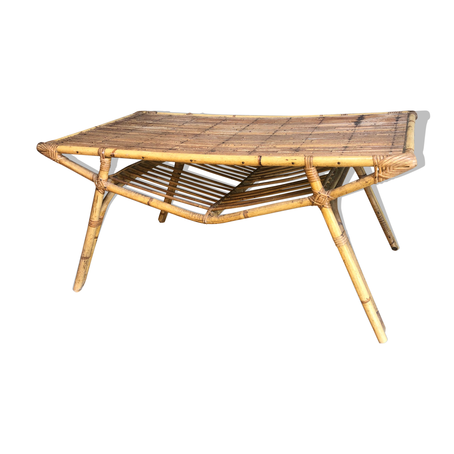 Rattan coffee table