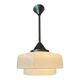 Lustre Art Déco opaline style Bauhaus