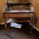 Wooden and marble dressing table