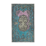 Hand-knotted antique turkish 1970s 163 cm x 280 cm