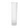 Vintage mid-century transparent Oberglass vase, rock crystal, Austria, 1970s.