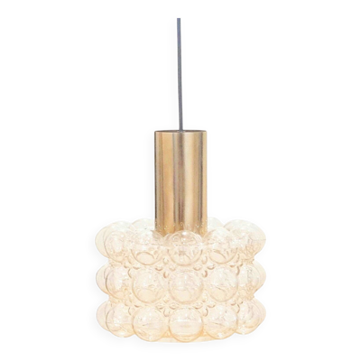Lustre en verre bulle du milieu du siècle par Helena Tynell pour Limburg, années 1960.