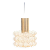 Lustre en verre bulle du milieu du siècle par Helena Tynell pour Limburg, années 1960.