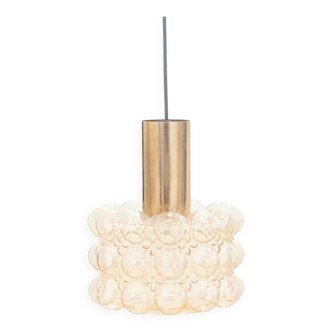 Plafonnier en verre à bulles du milieu du siècle par Helena Tynell pour Limburg, années 1960
