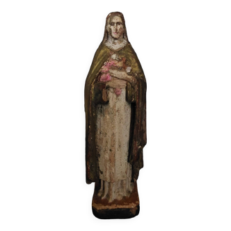 Statuette religieuse sainte Thérèse de Lisieux début XXème