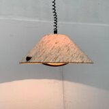 Wood and wool suspension from the mid-century, 1960s.