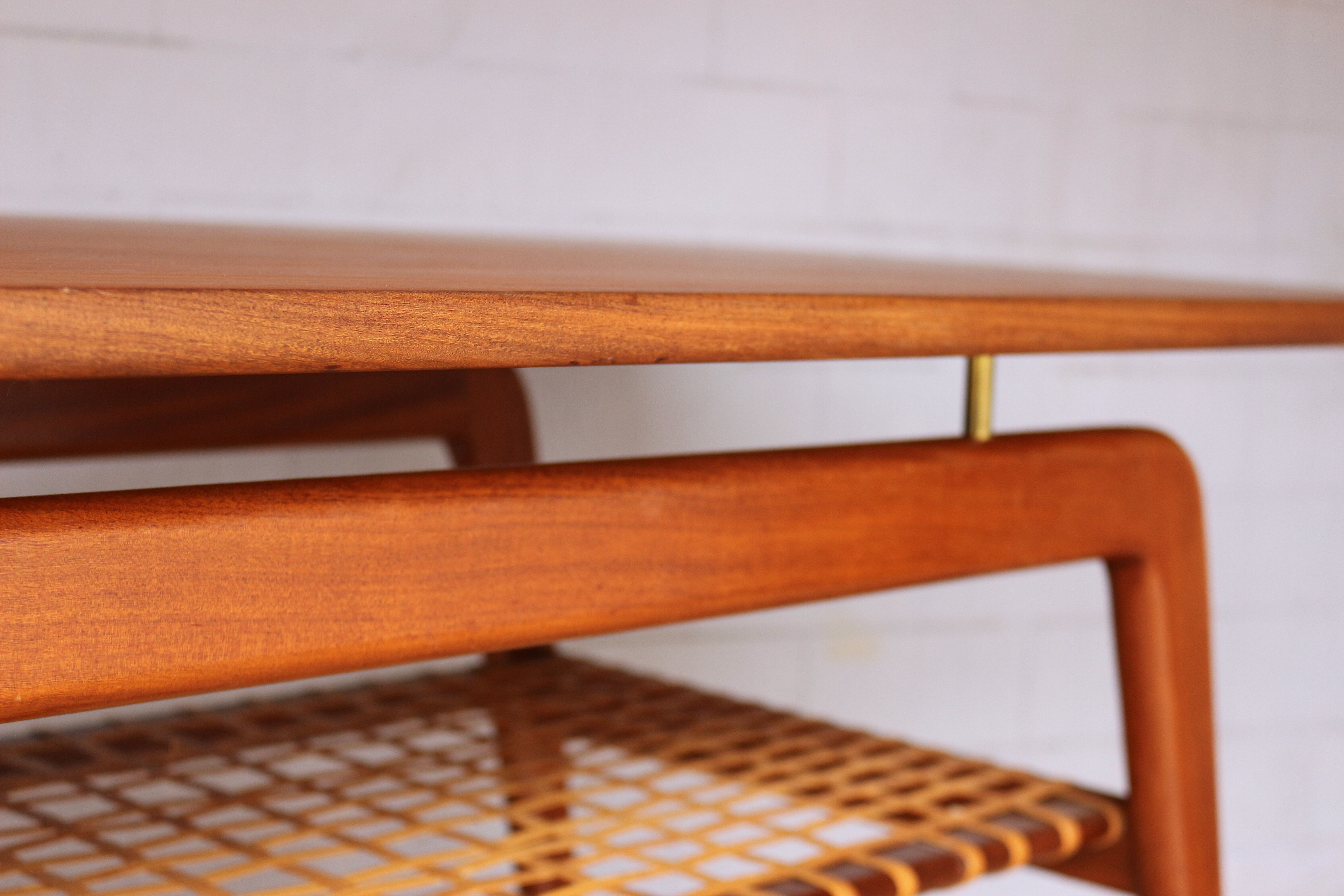 Mid century teak coffee table by Aase Dreieri, Norway 1950